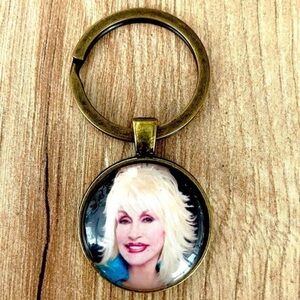 Dolly Parton Keychain, Handmade, NWT